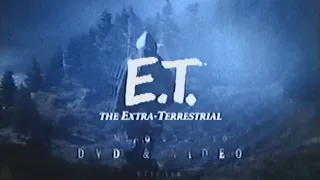 E.T. the Extra-Terrestrial VHS and DVD release Trailer TV Commercial