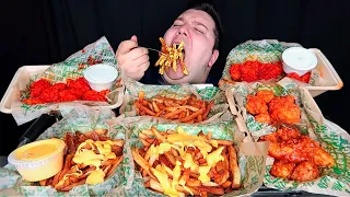 My First Time Trying Wingstop Sides • MUKBANG