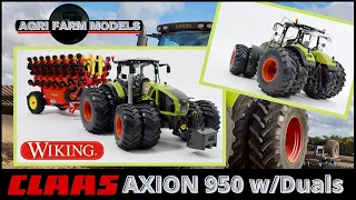 Wiking CLAAS Axion 950 w/DUALS | 1/32 Scale | Tractor model review #83