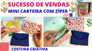 EASY TO MAKE WALLET - ZIPPER FABRIC WALLET