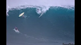 Big Wave Wipeouts Jaws Peahi Maui Surfing