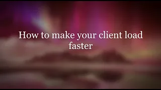 [Age of Wushu] How to make your client load faster