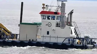 BD5 Ponton Bohlen & Doyen Schleppzug tugs push tow barge Emden Wybelsum Ems Dollart