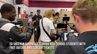 Ed Sheeran Surprises Florida High School Students with Free Guitars and Concert Tickets