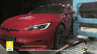 Euro NCAP Safety Tests of Tesla Model S 2022 - Best in Class 2022 - Executive | Pure Electric