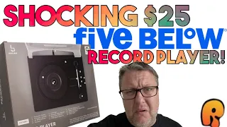 SHOCKING $25 Record Player from Five Below - Unboxing & Review!