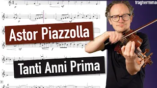 Astor Piazzolla: Tanti Anni Prima (Ave Maria) | Violin Sheet Music | Piano Accompaniment