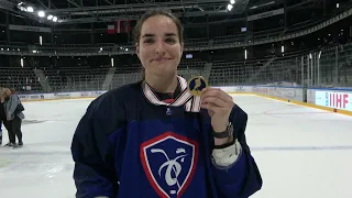 Interviews France - 2022 IIHF Ice Hockey Women's World Championship Division I Group A