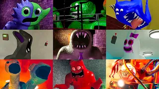 Garten of Banban 1-6 - All JUMPSCARES SECRETS COMPARISON from Every Game