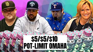 LIVE HIGH STAKES CASH GAME $5/$5/$10 Pot-Limit Omaha | TCH LIVE Dallas