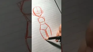 How To Draw Body Tutorial | Tiktok Shorts