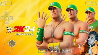 WWE 2K24 PPSSPP MOBILE 🔥WWE 2K24 PSP ANDROID GAMEPLAY