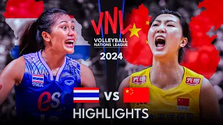 🇹🇭 THAILAND vs CHINA 🇨🇳 | Highlights | Women's VNL 2024