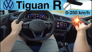 Volkswagen Tiguan R (235 kW) POV Test Drive + Acceleration 0-250 km/h