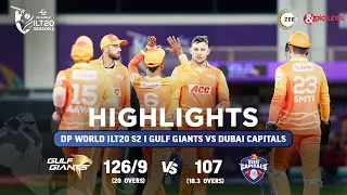 ILT20 S2 | English - HIGHLIGHTS | David Warner & James Vince | DC vs GG - T20 | 6th Feb