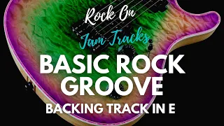 Rock Backing Track For Guitar In E Minor | Easy Rock Groove