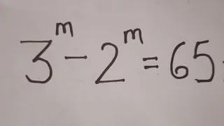 Math Olympiad 3^m–2^m=65 😊| Math Olympiad Problems |  Algebra @Mamtamaam