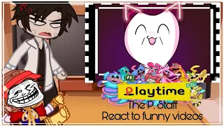 ||The Past Worker from Playtime co. || react to funny videos|| My AU||