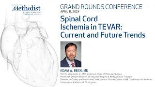 Spinal Cord Ischemia After Endovascular Thoracoabdominal Aneurysm Repair (Adam W. Beck, MD)