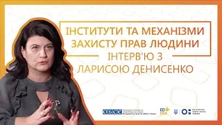 Інститути та механізми захисту прав людини. Інтерв'ю з Ларисою Денисенко