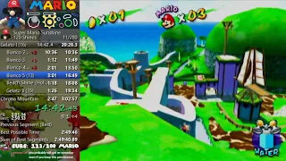 Super Mario Sunshine 120 Shines (100%) Speedrun in 2:58:54