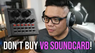 DO NOT BUY THE V8 SOUNDCARD (Especially with BM800)