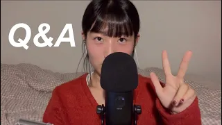 ASMR Q&A (Eng sub✔️) age? relationship? major? about me! (whispered)