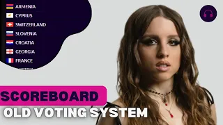 Eurovision 2024 Scoreboard - Old Voting System