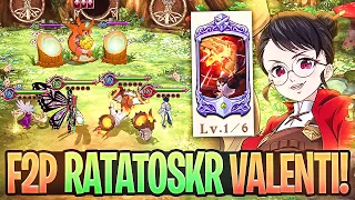 *F2P SHOWCASE* HOW GOOD IS RATATOSKR VALENTI ACTUALLY? WORTH OR SKIP? (PvE Showcase) 7DS Grand Cross