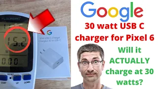 Google Pixel 30 watt USB C charger review! #Google #TeamPixel #Pixel6