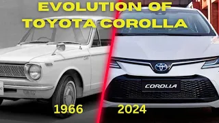 Toyota corolla | Evolution of toyota corolla 1966 to 2024