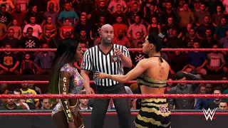 WWE 2K20 Sasha Banks finally gets her hands on WWE Womens Champion Bianca Bel Air RAW 4K