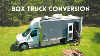 Box Truck Conversion Van Tour || Full-Time on the Road in Tiny Home