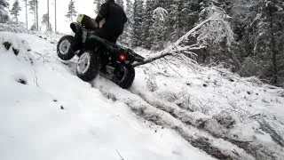 2011 Yamaha Grizzly 550 Showing Off Diff-Lock