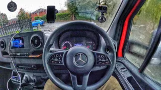 POV Driving brand NEW VAN MERCEDES 2022   adrian cox uk