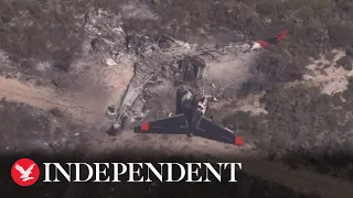 Australian pilots survive water bomber crash while fighting bush fires