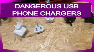 Dangerous USB Phone Chargers - SPOTTING A BAD and Dangerous charger. PAT Testing