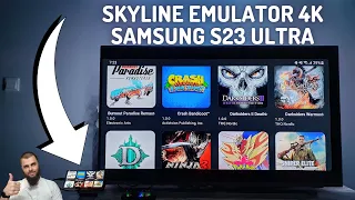 Samsung S23 Ultra Emulation test on 4K TV I HDMI MHL Gaming I Skyline I Vita3K I AetherSX2 I 8 GEN 2