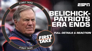 First Take's DETAILS & REACTION on Bill Belichick news & legacy, Patriots' future & Tom Brady era 🏈