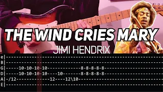 Jimi Hendrix - The Wind Cries Mary (Guitar lesson with TAB)