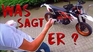 Papa reagiert auf mein neues Motorrad!