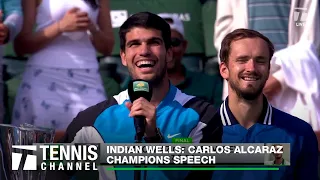 Carlos Alcaraz Back on Top; Indian Wells Champions Speech