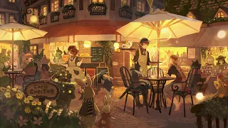 Warm Summer Night Terrace | Fantastical Jazzy HipHop Lofi |Relaxing music for studying