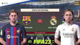 FIFA 23 PS5 - Real Madrid vs Barcelona - Copa Del Rey 2023 Semi Final Match | PS5™ [4K60]