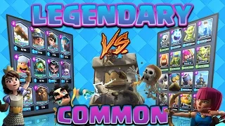 Clash Royale - *LEGENDARY V's COMMON!* Rarity battles! Ep#1