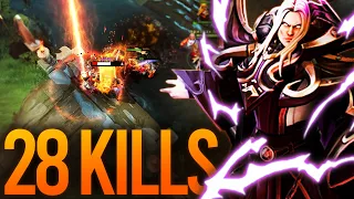 DELETE EARTHSHAKER MID | EPIC INVOKER 28 KILLS GAME | Dota 2 Invoker