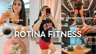 ROTINA FITNESS: acordando cedo, treino na academia nova, dieta para definir o corpo