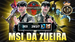 A MAIOR ATUAÇÃO da HISTÓRIA! 28 KILLS e PENTAKILL - MSI DA ZUEIRA | GENG vs BLG (FINAL)