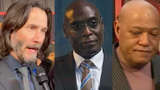 Keanu Curses, Laurence Cries Grieving Lance Reddick At 'JW4' Premiere