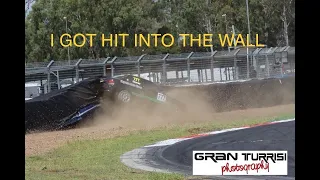 Big Crash at Queensland Raceway, Excel Racing